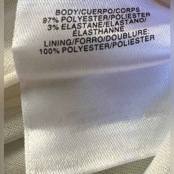 NWT ANNE KLEIN Sheath crew neck Sleeveless Tropical Blue Multi Mini Dress Size 2 - Picture 7 of 7